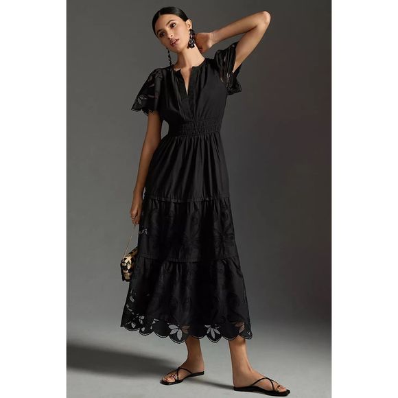 Anthropologie Dresses & Skirts - Anthropologie The Somerset Maxi Dress Cutwork Edition $220